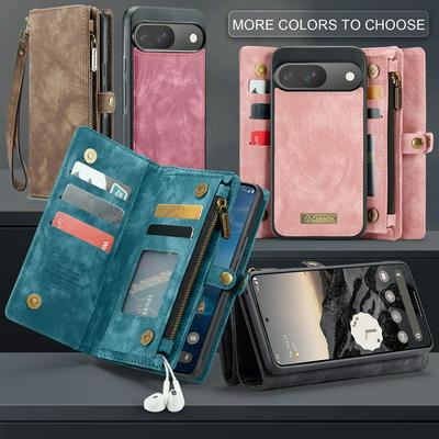 CASEME 008 Series Detachable 2-in-1 Wallet Split Leather Mobile Casing for Google Pixel 9 / 9 Pro