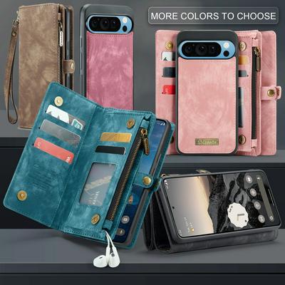 CASEME 008 Series Detachable 2-in-1 Wallet Split Leather Mobile Casing for Google Pixel 9 Pro XL