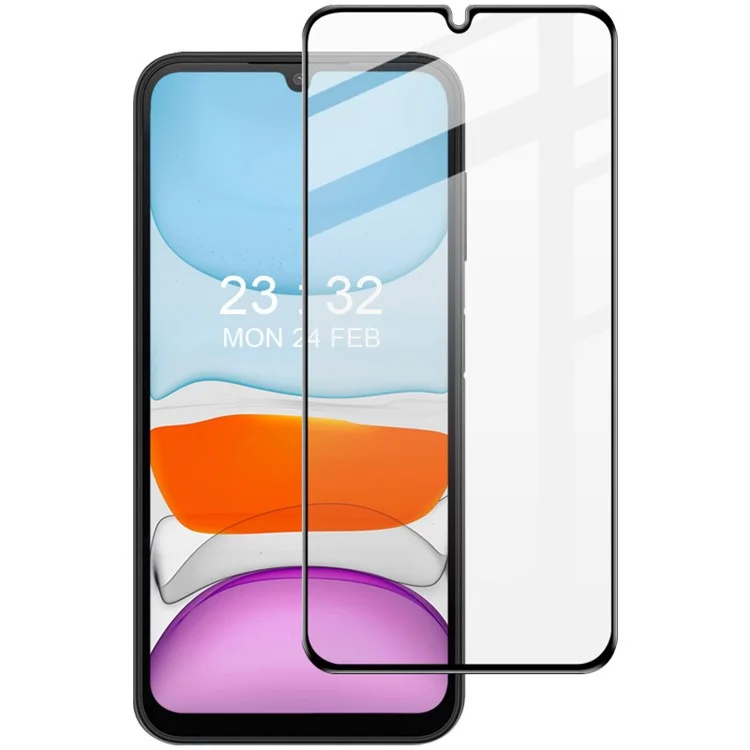 For Samsung Galaxy A25 5G (Global) (161.0 x 76.5 x 8.3mm) Full Screen Protector Tempered Glass Full Glue Silk Printing Screen Film