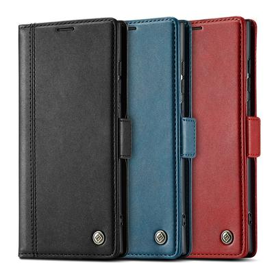 LC.IMEEKE For Samsung Galaxy A15 4G/5G Solid Color Scratch-resistant Wallet Type PU Leather+TPU Case with Card Slots