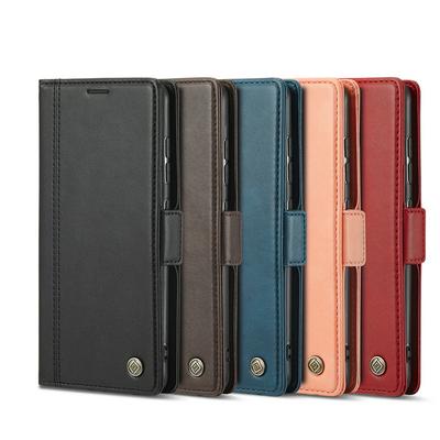 LC.IMEEKE For Samsung Galaxy S20 Plus Solid Color Scratch-resistant Wallet Type PU Leather+TPU Case with Card Slots