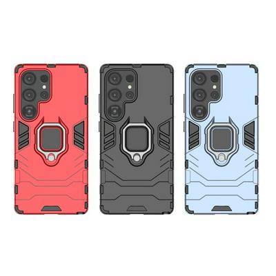 For Samsung Galaxy S25 Ultra Black Panther 2 in 1 Detachable Magnetic Attraction Shockproof with Stand Hard PC + Soft TPU Back Cover Case