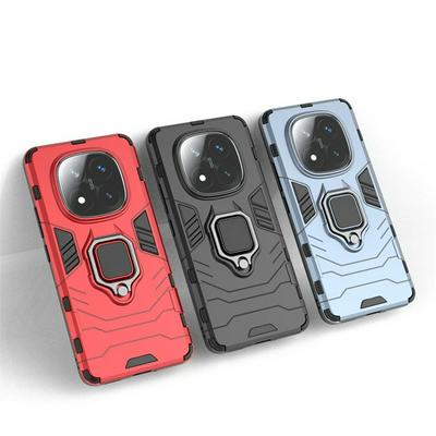 For Xiaomi Redmi Note 14 Pro Plus Black Panther 2 in 1 Detachable Magnetic Attraction Shockproof with Stand Hard PC + Soft TPU Back Cover Case