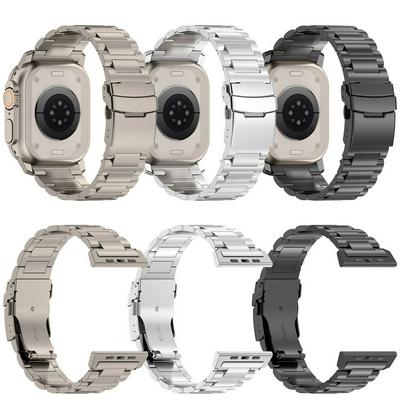 For Apple Watch 10 46mm / Ultra 2 / Ultra 49mm / 9 8 7 45mm / SE (2023) SE (2022) SE 6 5 4 44mm / 3 2 1 42mm Titanium Alloy Strap 26mm Band