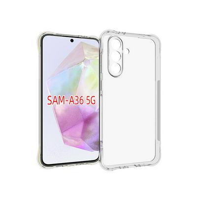 For Samsung Galaxy A36 Anti-Fingerprint Non-Slip Four Corners Shockproof Transparent Soft TPU Back Cover Case