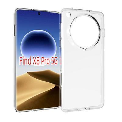 For OPPO Find X8 pro Transparent Shockproof Scratch Resistant Soft TPU Back Cover Case