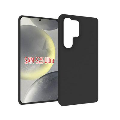 For Samsung Galaxy S25 Plus Black Matte Shockproof Durable Soft TPU Back Cover Phone Case 