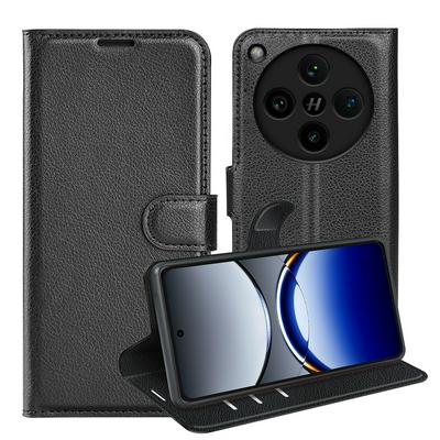 For OPPO Find X8 Pro Lichee Pattern Pattern Single Folded Edge Folio Flip Leather Wallet Phone Case