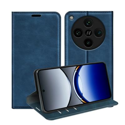 For OPPO Find X8 Pro Skin Feel Magnetic Attraction Flip Leather Wallet Case with Card Slot and Stand