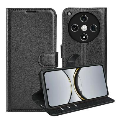 For OPPO Find X8 Lichee Pattern Pattern Single Folded Edge Folio Flip Leather Wallet Phone Case