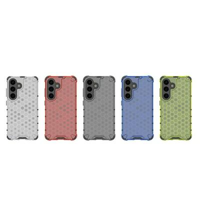 For Samsung Galaxy S25 Honeycomb Textured Well-protected TPU + PC Phone Case Cover