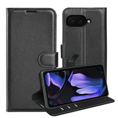For Google Pixel 9A Pattern Single Folded Edge Folio Flip Leather Wallet Phone Case
