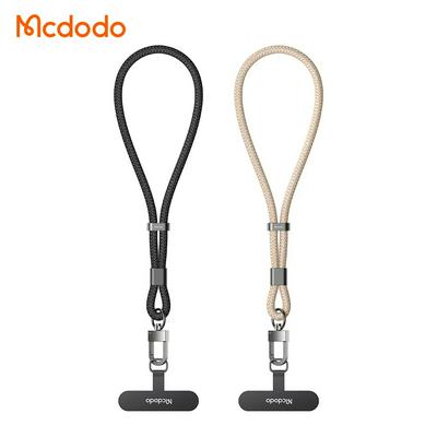 Mcdodo Universal Phone Lanyard Black Khaki OEM Color Drop-proof Easy to Use Compatible Any Case Nylon Braid Phone Strap