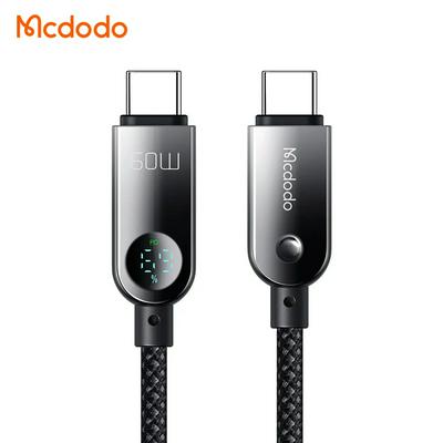 Mcdodo CA-4780 Cable Digital Display Phone's Battery Level Creative 120cm 60W PD Charge Laptop Tablet Cable for iPhone ipad Carplay