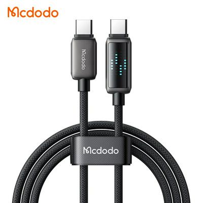 Mcdodo CA-4250 100W Byte LED Display Smart Data Cable PD 100W Type C to Type C Fast Charging Charger USB-C Cable for iPhone Laptop