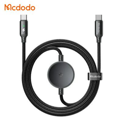 Mcdodo CA-4170 2 in 1 Magnetic Wireless Charging Cable Laptop Phone Watch USB C Cable 1.5 meter 60 Watt PD Fast Charging for samsung