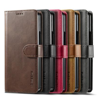 LC.IMEEKE For Samsung Galaxy Z Fold 6 5G Magnetic Button Calf pattern PU Leather + TPU Wallet Phone Case