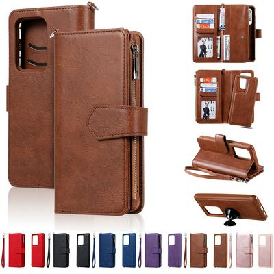 KT Multi-functional Series-4 for Samsung Galaxy S20 Ultra Case Detachable PU Leather Zipper Flip Wallet Phone Cover