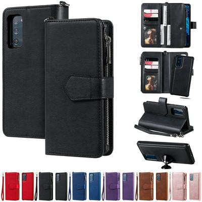 KT Multi-functional Series-4 for Samsung Galaxy S20 FE 5G Case Detachable PU Leather Zipper Flip Wallet Phone Cover