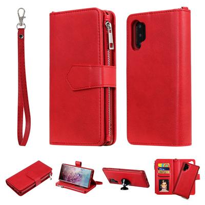 KT Multi-functional Series-4 for Samsung Galaxy Note 10 Pro Case Detachable PU Leather Zipper Flip Wallet Phone Cover