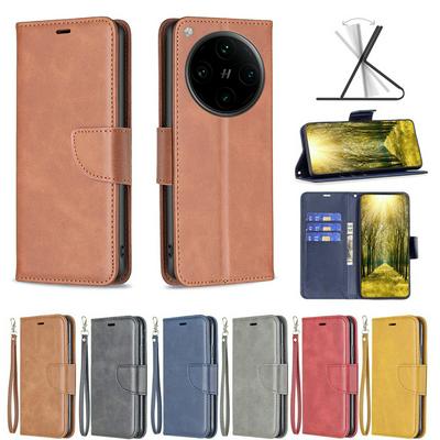For Oppo Find X8 Pro Solid Color Sheep Pattern Scratch Resistant Wallet Leather Case
