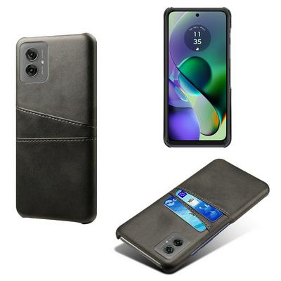 For Motorola Moto G55 Extra Thinness Premium Cowhide Leather Vintage Shockproof Hard PC Back Cover Case