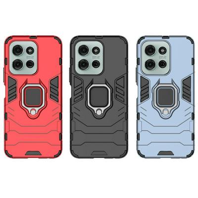 For Motorola Moto G75 Black Panther 2 in 1 Detachable Magnetic Attraction Shockproof with Stand Hard PC + Soft TPU Back Cover Case