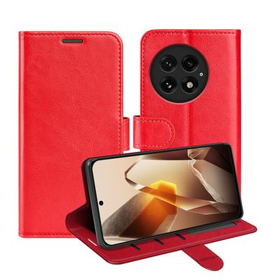 For Oneplus 13 R64 Pattern Single Folded Edge Folio Flip Leather Wallet Phone Case