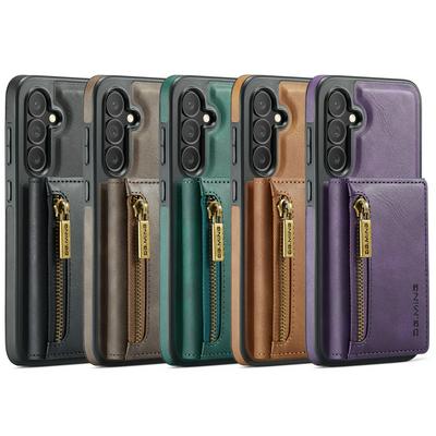 DG.MING M5 Series For Samsung Galaxy S24 FE Case Detachable Magnetic Leather Phone Protector with Card Slots