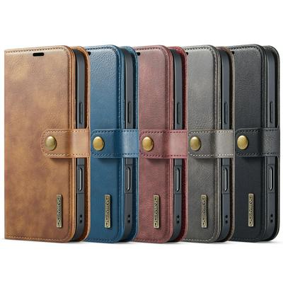 DG.MING Wallet Split Leather Cover Detachable 2-in-1 PC Back Case for iPhone 16 Pro Max
