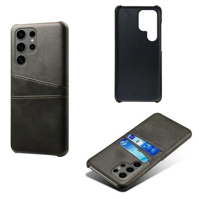 For Samsung Galaxy S25 Ultra Extra Thinness Premium Cowhide Leather Vintage Shockproof Hard PC Back Cover Case