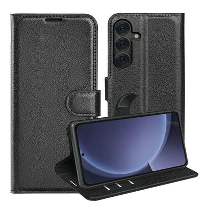 For Samsung Galaxy S25 Plus Pattern Single Folded Edge Folio Flip Leather Wallet Phone Case