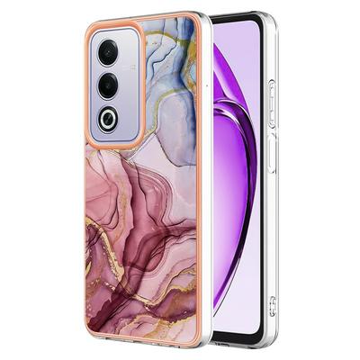 For Oppo A80 5G/A3 Pro IMD Marble Pattern Electroplated Phone Case IMD 2.0mm TPU Skin Anti-Scratch Cover