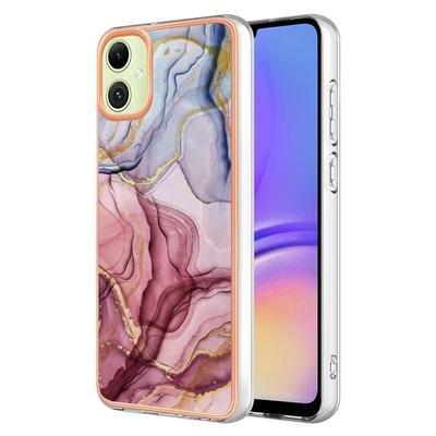 For Samsung Galaxy A06 IMD Marble Pattern Electroplated Phone Case IMD 2.0mm TPU Skin Anti-Scratch Cover