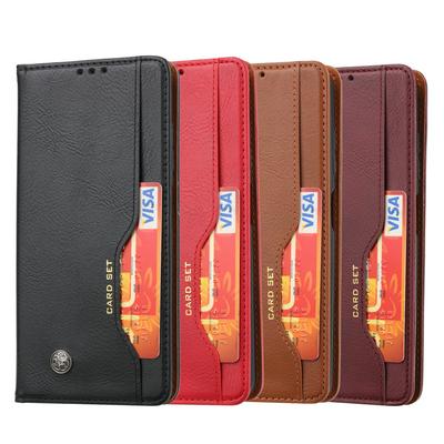 Knead Skin Pattern with Wallet External Card Slots Picture Photo Frame Stand Magnetic Closed PU Leather + TPU Protector Cover Case for Xiaomi Poco X3 NFC