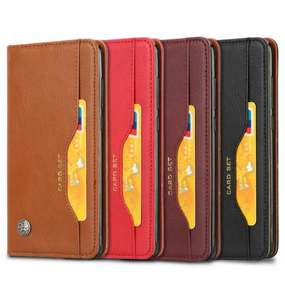 Knead Skin Pattern with Wallet External Card Slots Picture Photo Frame Stand Magnetic Closed PU Leather + TPU Protector Cover Case for Xiaomi Mix 2S