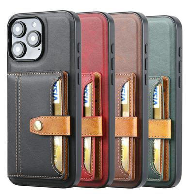 For iPhone 16 Pro Max Calfskin Pattern Shockproof Leather Coated Phone Case with Magnetic Buckle Card Pocket
