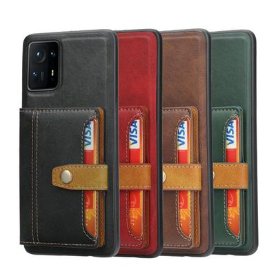 For Xiaomi Mix 4 Calfskin Pattern Shockproof Leather Coated Phone Case with Magnetic Buckle Card Pocket