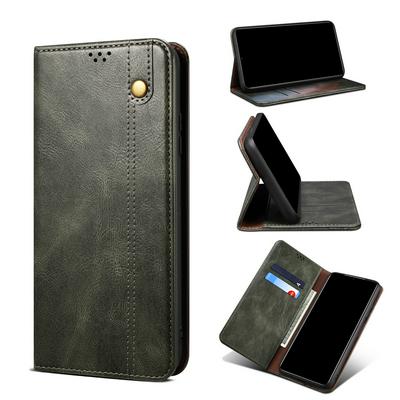 For Motorola Moto Edge 40 Neo Crazy Horse Pattern Shockproof PU Leather Phone Case