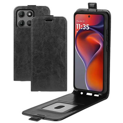 For Motorola Moto G15 4G/G15 Power R64 Pattern Single Folded Edge Vertical Flip Folio Leather Wallet Phone Case