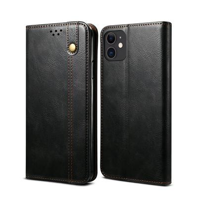 For iPhone 11 Crazy Horse Pattern Shockproof PU Leather Phone Case