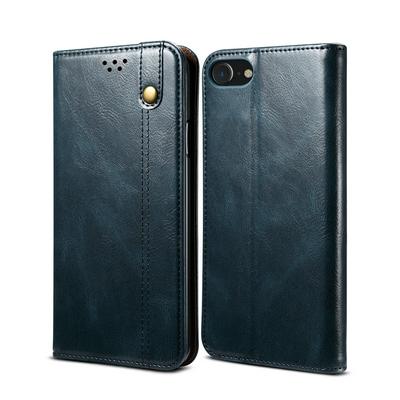 For iPhone 6 / 7 / 8 Crazy Horse Pattern Shockproof PU Leather Phone Case