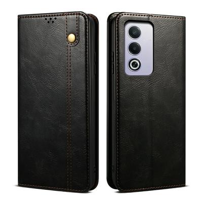 For Oppo A3 Pro 5G Crazy Horse Pattern Shockproof PU Leather Phone Case