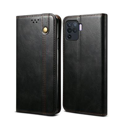 For Oppo A94 4G / Reno 5 Lite / Reno 5F Crazy Horse Pattern Shockproof PU Leather Phone Case