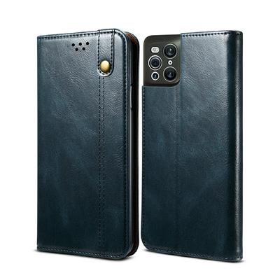 For Oppo Find X3 / X3 Pro Crazy Horse Pattern Shockproof PU Leather Phone Case