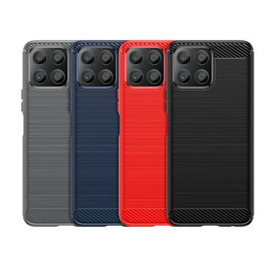 For Honor X30i Carbon Fiber Drawing Series Scratch Resistant Shock Absorption Soft TPU Back Cover Case