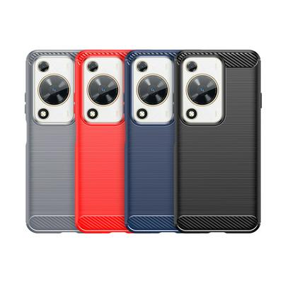 For Huawei Enjoy 70 Carbon Fiber Drawing Series Scratch Resistant Shock Absorption Soft TPU Back Cover Case