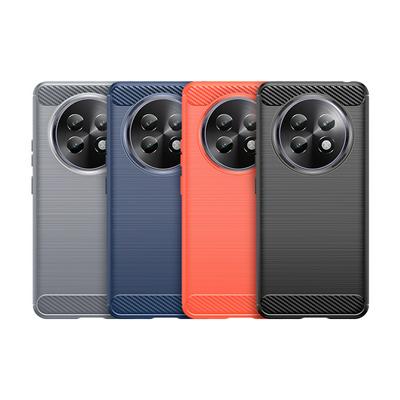 For Realme P1 Speed Carbon Fiber Drawing Series Scratch Resistant Shock Absorption Soft TPU Back Cover Case