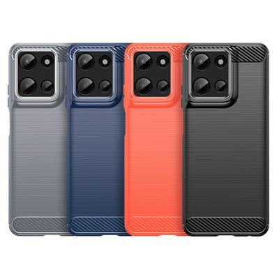 For Motorola Moto G 5G 2025 Carbon Fiber Drawing Series Scratch Resistant Shock Absorption Soft TPU Back Cover Case