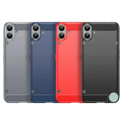 For Nothing CMF Phone 1 Carbon Fiber Drawing Series Scratch Resistant Shock Absorption Soft TPU Back Cover Case